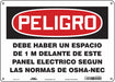Safety Sign 10 in x 14 in Aluminum