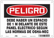 Safety Sign 7 in x 10 in Polyethylene