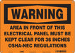 Safety Sign 10 in x 14 in Aluminum