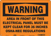 Safety Sign 10 in x 14 in Polyethylene