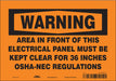 Safety Sign 7 inx10 in Vinyl