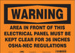 Safety Sign 10 inx14 in Vinyl