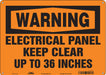 Safety Sign 10 in x 14 in Aluminum