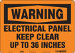 Safety Sign 10 inx14 in Polyethylene