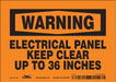 Safety Sign 5 inx7 in Vinyl