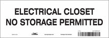 Safety Sign 3.5in x 10in Vinyl