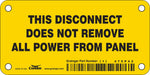 Safety Sign 2.25in x 4.5in Vinyl