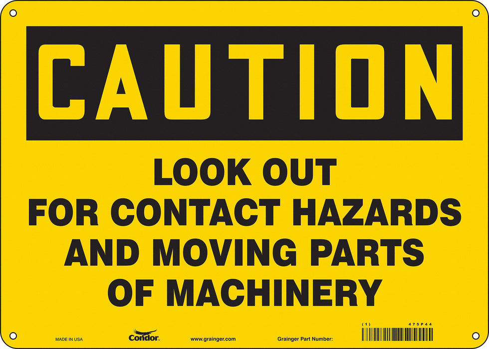 Safety Sign 10 inx14 in Aluminum