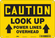 Safety Sign 7 inx10 in Polyethylene