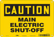 Safety Sign 7 in x 10 in Aluminum