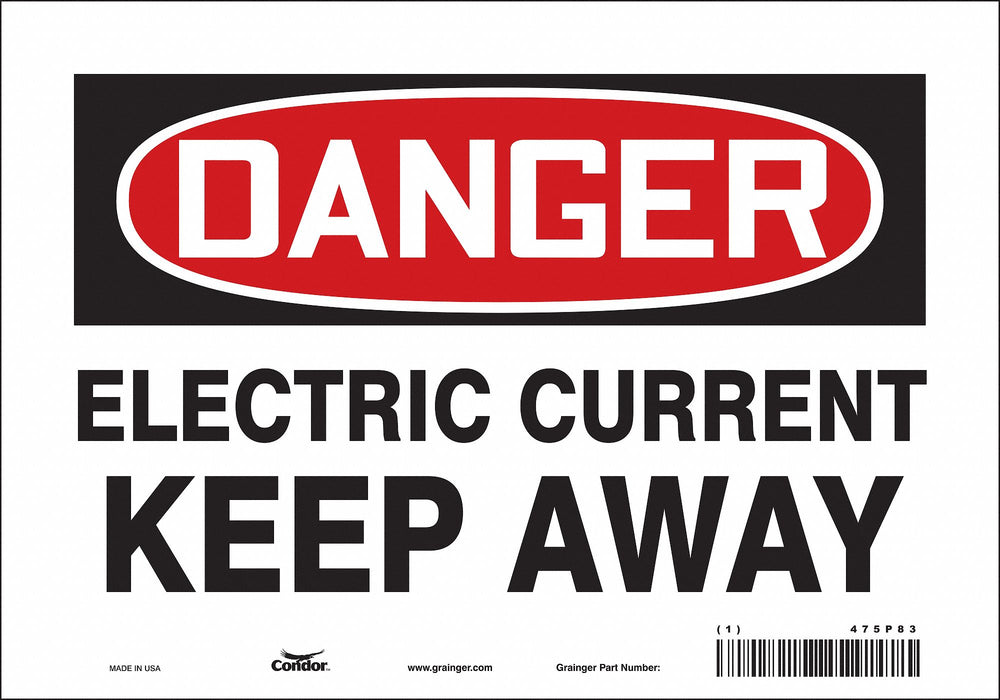 Safety Sign 7 in x 10 in Vinyl