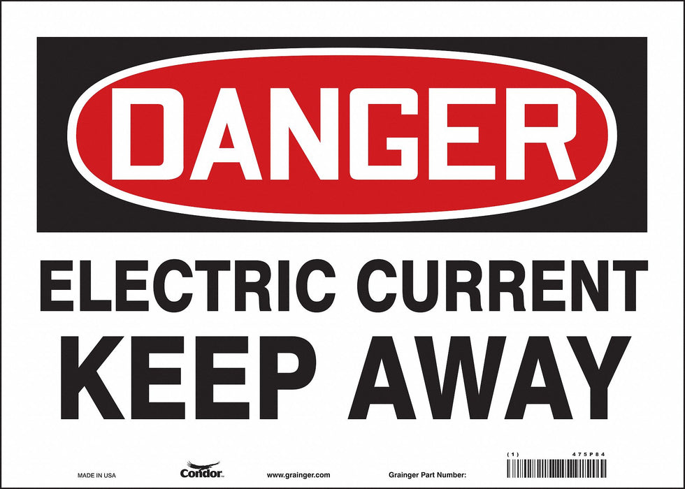 Safety Sign 10 in x 14 in Vinyl