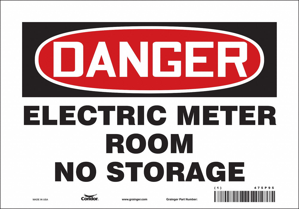 Safety Sign 7 in x 10 in Vinyl