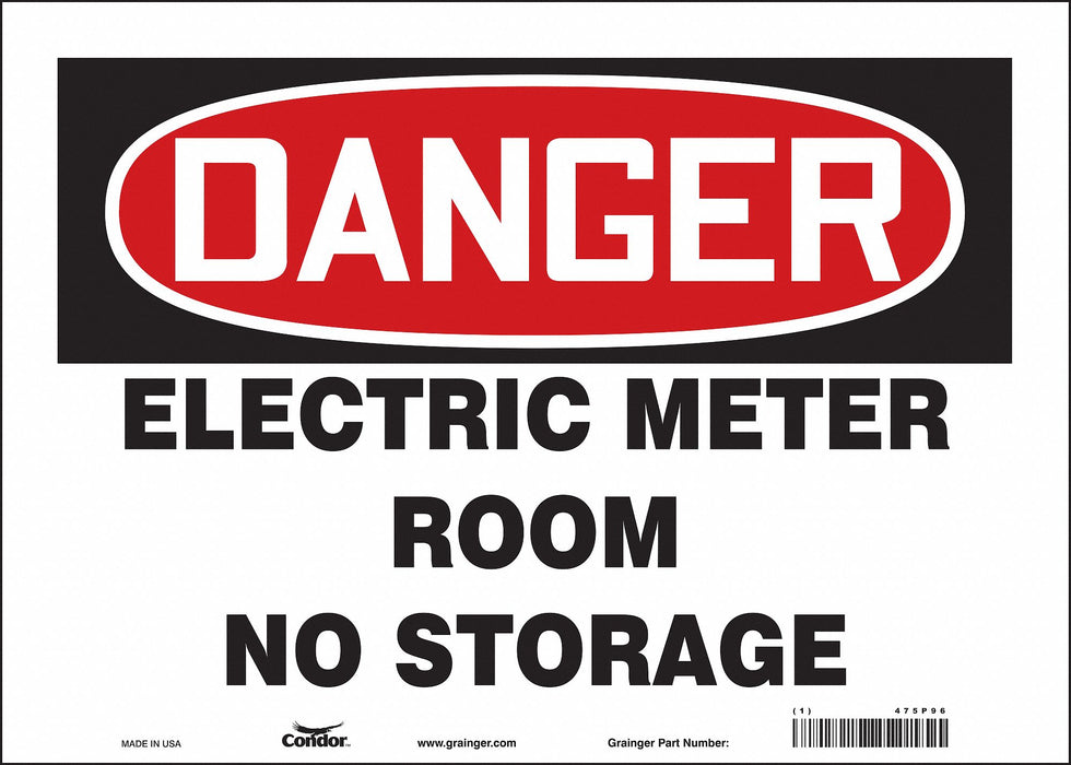 Safety Sign 10 inx14 in Vinyl