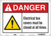 Safety Sign 10 inx14 in Polyethylene