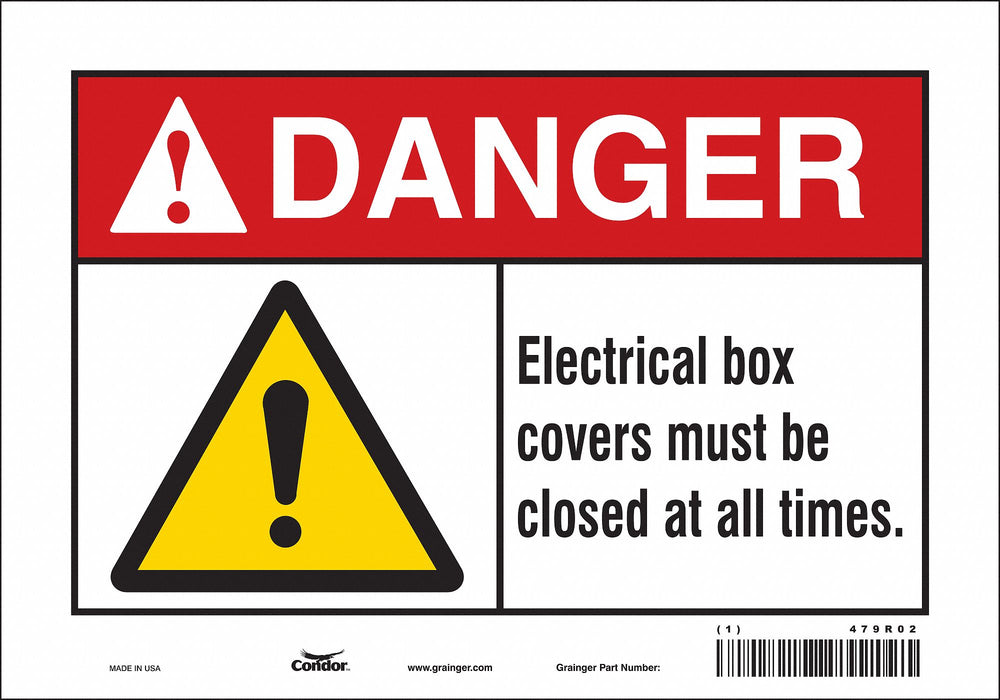 Safety Sign 7 inx10 in Vinyl