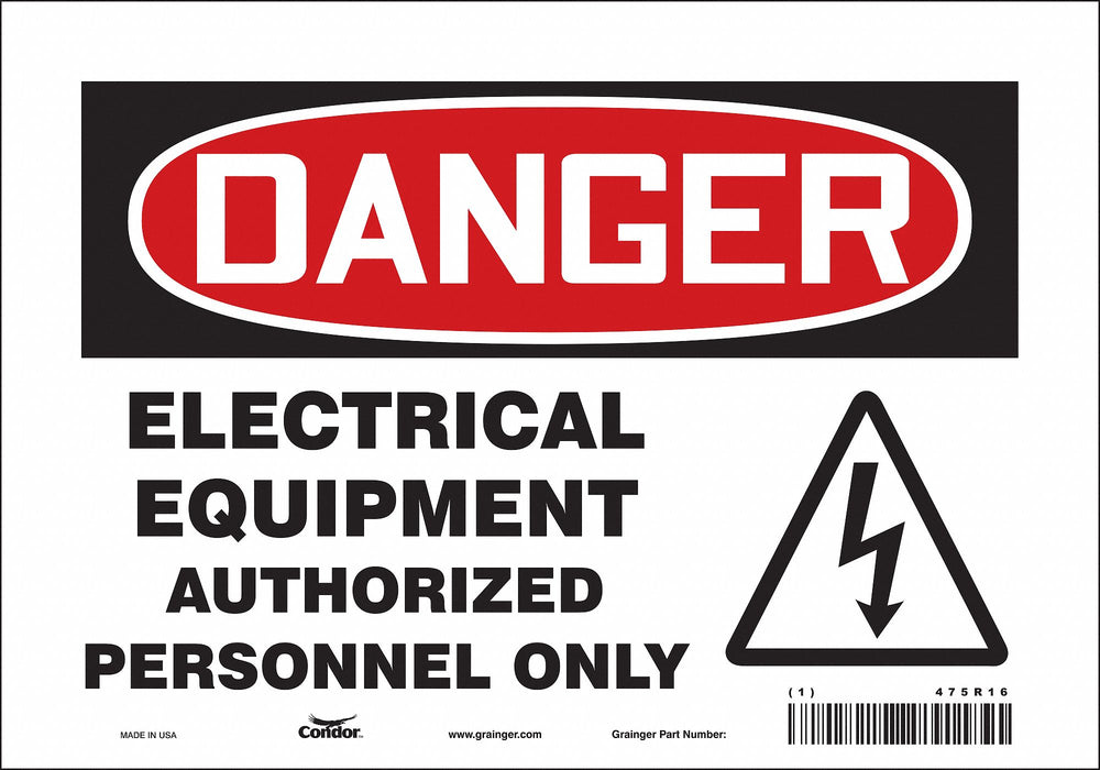 Safety Sign 7 inx10 in Vinyl