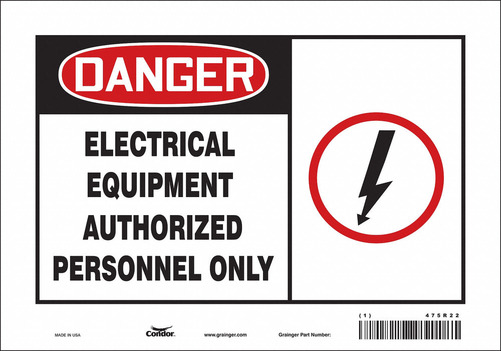 Safety Sign 7 in x 10 in Vinyl