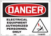 Safety Sign 10 inx14 in Polyethylene