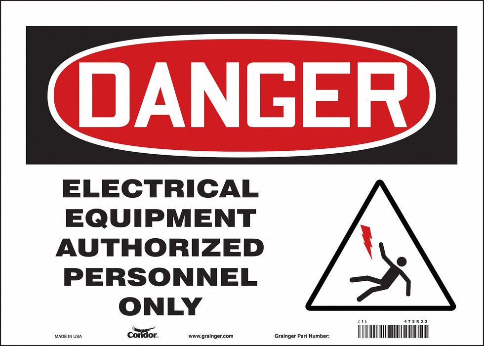 Safety Sign 10 inx14 in Vinyl