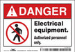 Safety Sign 3.5in x 5in Vinyl