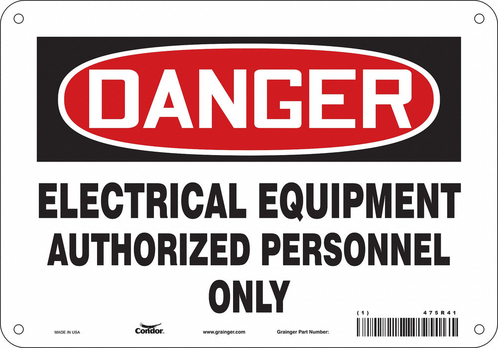 Safety Sign 7 in x 10 in Aluminum