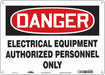 Safety Sign 10 in x 14 in Aluminum