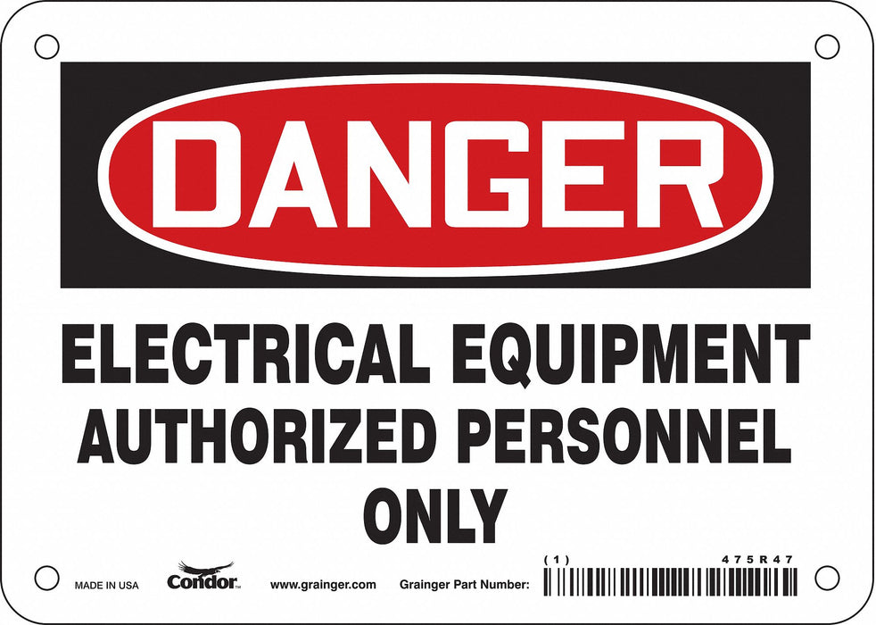 Safety Sign 5 inx7 in Vinyl
