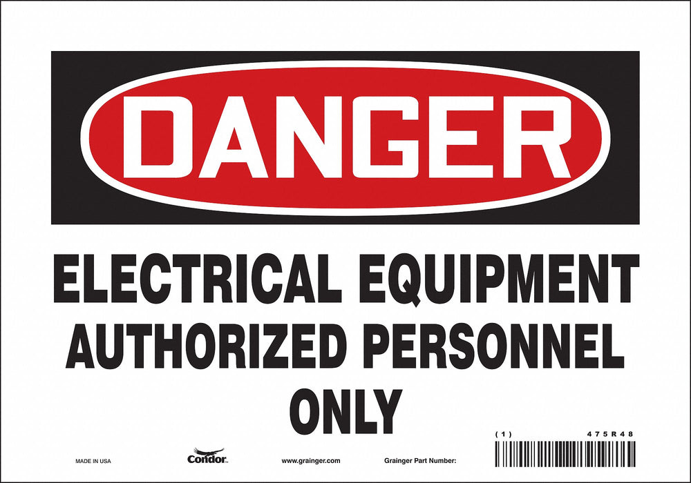 Safety Sign 7 inx10 in Vinyl