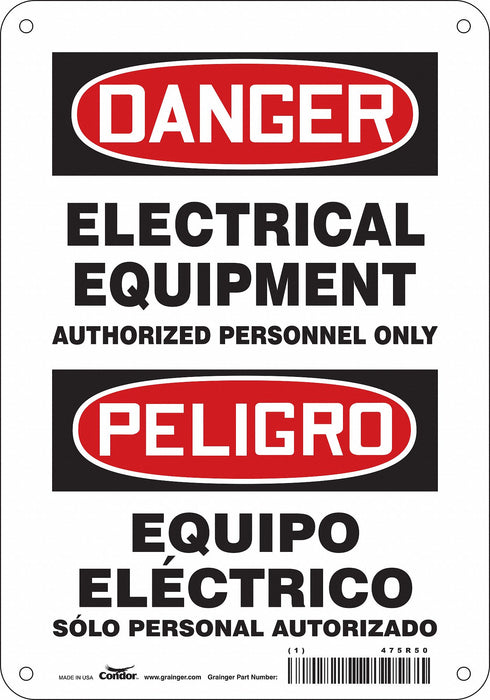 Safety Sign 10 inx7 in Aluminum