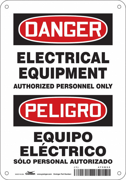 Safety Sign 10 inx7 in Polyethylene