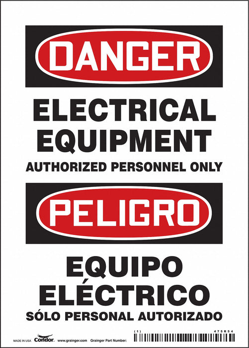 Safety Sign 7 in x 5 in Vinyl