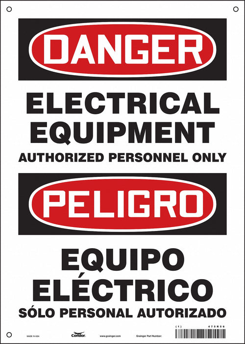 Safety Sign 14 in x 10 in Vinyl