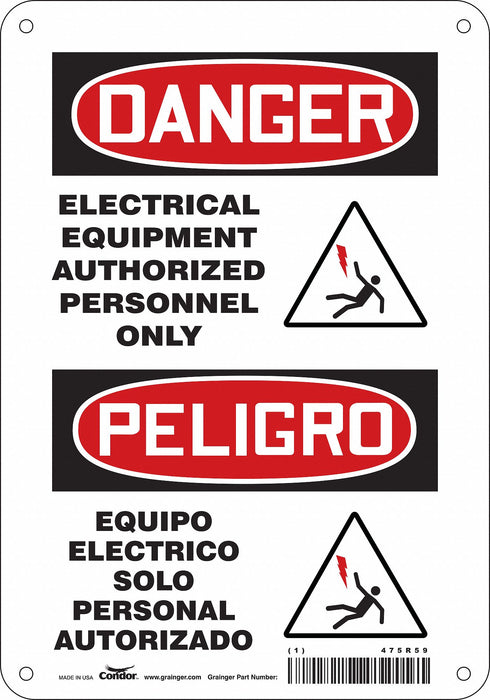 Safety Sign 10 inx7 in Polyethylene