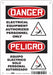 Safety Sign 10 inx7 in Polyethylene