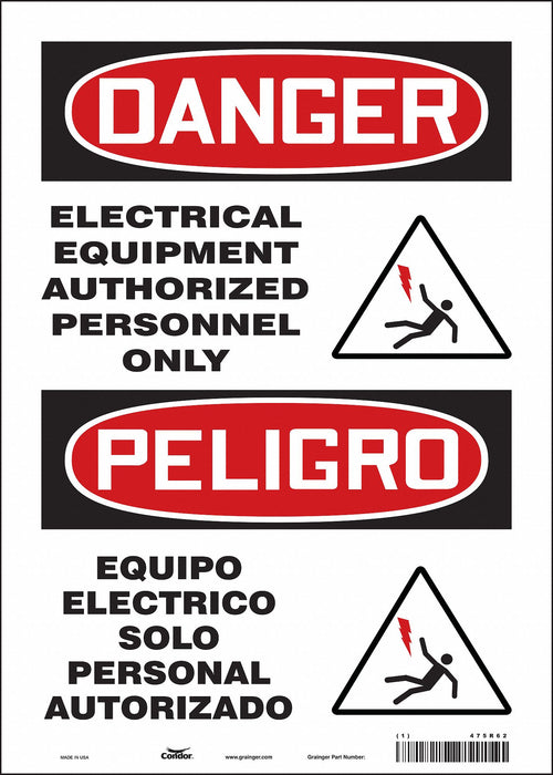 Safety Sign 14 in x 10 in Vinyl