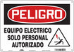 Safety Sign 10 in x 14 in Polyethylene