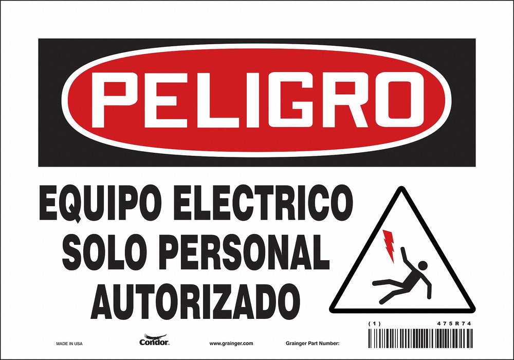 Safety Sign 7 inx10 in Vinyl