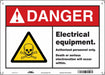 Safety Sign 10 in x 14 in Polyethylene