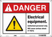 Safety Sign 10 inx14 in Aluminum