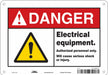Safety Sign 7 inx10 in Polyethylene
