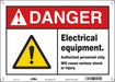 Safety Sign 10 inx14 in Polyethylene