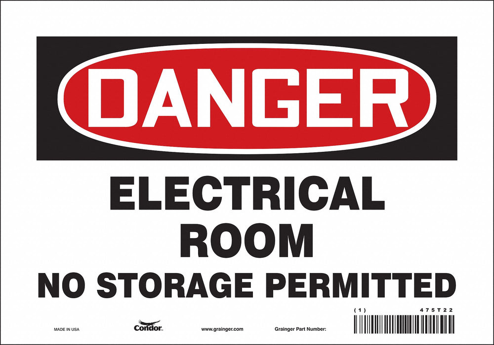 Safety Sign 7 inx10 in Vinyl