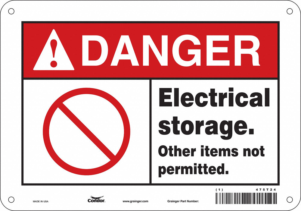 Safety Sign 7 in x 10 in Aluminum