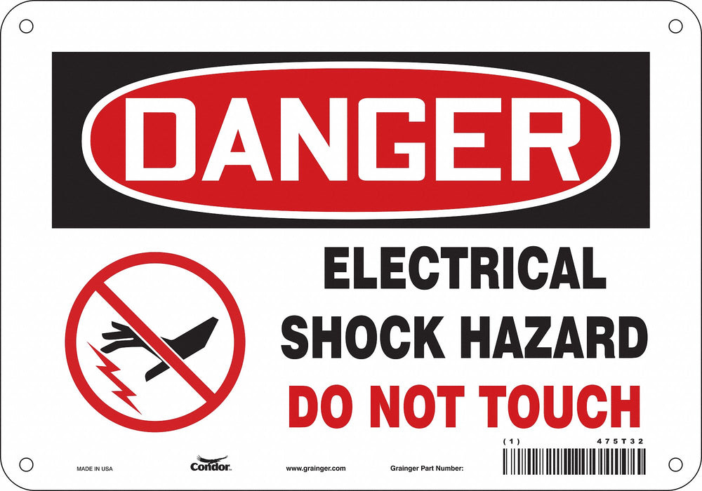 Safety Sign 7 inx10 in Polyethylene
