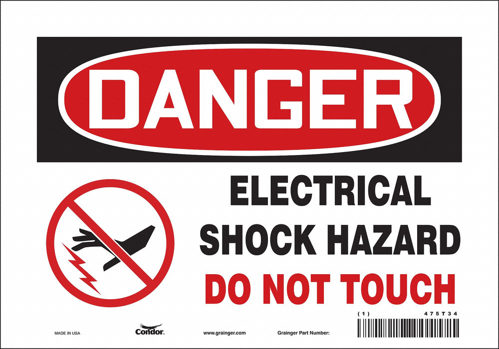 Safety Sign 7 inx10 in Vinyl