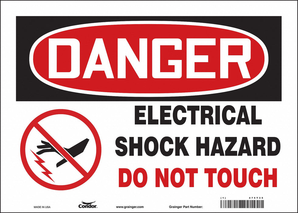 Safety Sign 10 inx14 in Vinyl