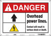 Safety Sign 10 in x 14 in Polyethylene