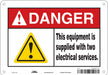 Safety Sign 7 in x 10 in Aluminum