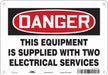 Safety Sign 7 in x 10 in Aluminum